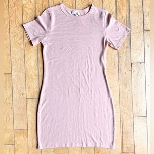 Wilfred Free Aritzia Blush Pink T-Shirt Dress Size Large